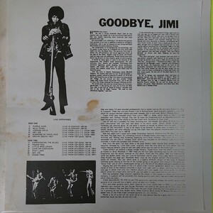 LP(ブート盤)/GOODBYE．JIMI HENDRIX〈LIVE EXPERIENCE〉