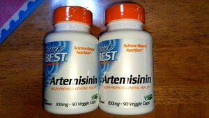 アルテミシニン (Artemisinin)　100mg　90カプセル入 2ボトル　※消費期限2025/3月