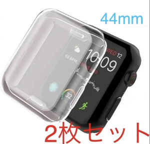Apple Watch series 4/5/6/SE 44mm クリア 透明 アップルウォッチ シリーズ ケース カバー 全面保護 傷防止 TPU m0jZ