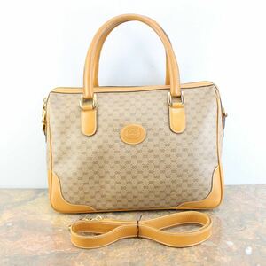 OLD GUCCI GG PATTERNED 2WAY SHOULDER BAG MADE IN ITALY/オールドグッチGG柄2wayショルダーバッグ