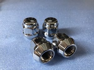 ブリヂストン製 AX-LUG NUTS ショートナット 軽自動車用 全長25ｍｍ M12 P1.5 19HEX メッキ 袋ナット 16個【12時まで注文で即日発送】