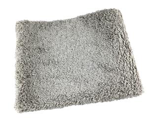 シャギーラグ アース防ダニ加工 抗菌 ホットカーペット対応 床暖房対応 日本製 1畳 190x95cm ライトグレー