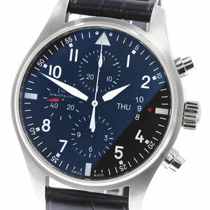 IWC IWC SCHAFFHAUSEN IW377701 パイロットウォッチ クロノグラフ デイデイト 自動巻き メンズ _746752