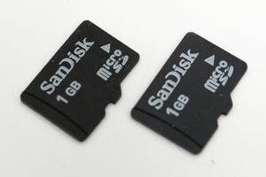 1GB microSDカード　SanDisk　●2枚セット●