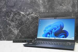 i3-10th Dynabook G83/FP メモリ8G/SSDNVMe256G/11Pro 23H2クリーンインストール/13.3型FHD/A6G7FPG2D211/マルチモニター出力ドック付き