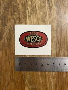 wesco ステッカー　ビンテージタイプ