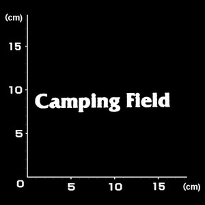 送料無料★1280★Camping Field　キャンピングフィールド★キャンプ★キャンパー★CAMP★グランピング★ステッカー