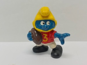 【 スマーフ PVC フィギュア 】 SMURF ヴィンテージ アメフト 人形 / SCHLEICH シュライヒ SMURF VINTAGE PVC FIGURE V6-21-30