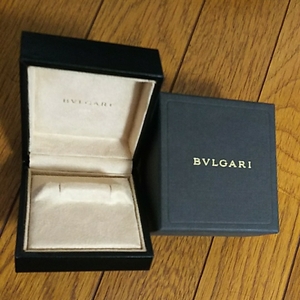 正規品 安値 希少 良品 BVLGARI ブルガリ ジュエリー アクセサリー ケース おまけ 空 箱 実物内側淡いベージュ ② ※画像3枚