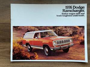 1976 Dodge Ramcharger Catalog ダッジ ラムチャージャー カタログ / トラック アメ車
