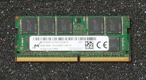 Micron純正 DDR4-2400/PC4-19200 8GB ECC S.O.DIMM MTA18ASF1G72HZ-2G3B1Z1