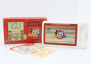 【ト足】CE759CAA4G ニンテンドー ゲーム&ウォッチ NINTENDO GAME&WACHI MULTI SCREEN ミッキー&ドナルド Mickey Donald ディズニー