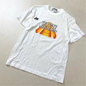 激レア 入手困難 86年 東京国際陸上 ミズノ MIZUNO 記念 tシャツ メンズ Lサイズ ホワイト ランニング