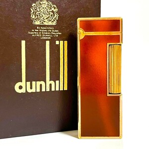 １円スタート dunhill ダンヒル ライター ガスライター ローラー ゴールド マーブル 喫煙具