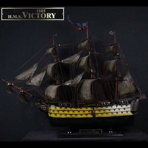 *3。◆錵◆ イングランドヴィクトリー号 H.M.S VICTORY 1805年 特大128cm 模型 帆船 資産家買取 T[N295]U/20.11SB/(H)