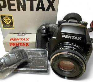 ペンタックス 645n smc PENTAX-FA 645 1:2.8 75mm ケーブルスイッチ カメラ 動作未確認 ジャンク 匿名配送 中古 現状品 中判カメラ