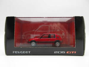 1/43 プジョー　PEUGEOT 205 1.9 GTI ディーラー特注 ミニカー　レッド