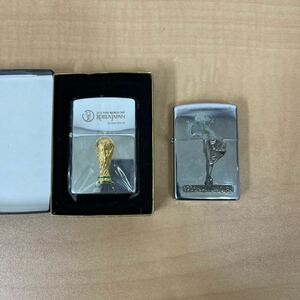 1円 【日韓未使用】ジッポー ZIPPO オイルライター 2点セット シルバーカラー 喫煙具 