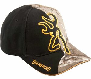 新品国内在庫 Browning ブローニング アウトドアキャップ 帽子射撃 狩猟(Black＆Camo)