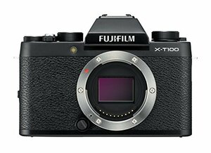 FUJIFILM ミラーレス一眼 カメラ X-T100ブラック X-T100-B(中古品)