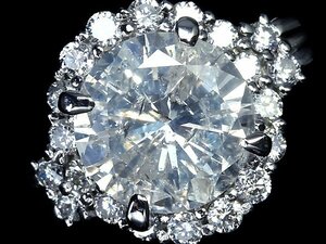 VOL11435SS【1円～】新品【RK宝石】《Diamond》上質ダイヤモンド 特大2.014ct!! 極上脇石ダイヤモンド Pt900 超高級リング ダイヤ