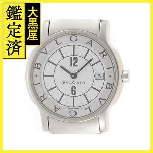 BVLGARI 　ブルガリ 　ソロテンポ 　ST35S 　腕時計 　SS 　クォーツ 　ホワイト 　メンズ　【436】　2148103625022