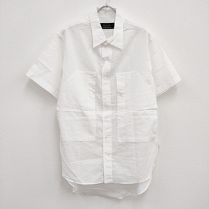 Yohji Yamamoto collections FG-B82-006 ロング丈 サイズ2 ユニセックス 半袖シャツ 22SS ホワイト ヨウジヤマモト 3-0815S 220474
