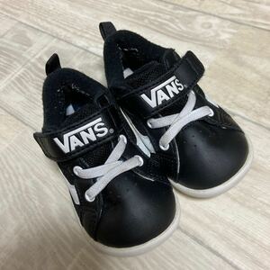 VANS バンズ シューズ 靴 女の子 男の子 マジックテープ 黒 白 ベビー 幼児 スニーカー チェッカー柄 キッズ 子供 ベビーシューズ 13.5