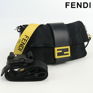 中古 フェンディ 斜め掛け ショルダーバッグ レディース ブランド FENDI ペカン バケット ナイロン 7VA472 ADMA F0R2A ブラック