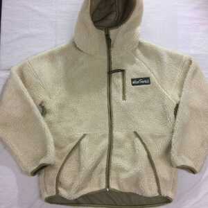 wildthings pile fleece hoody jacket ワイルドシングス ボア パイル フーディ フリース パーカ 生成 オフホワイト リズム M