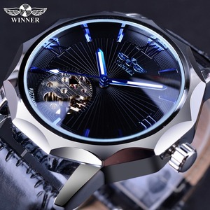 腕時計 メンズ WINNER 高級海外ブランド ルミナス 機械式 ステンレス 選べる2色 ビジネス ブラック 鋼DJ1549