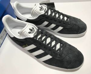 未使用!! デッド!! 2017製 adidas アディダス BB5480 GAZELLE ガゼル グレー x 白 30cm US 12 箱付き ガッツレー スエード