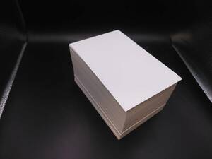【500枚入】はがき大用紙（100×148mm）　白、無地　少し薄い　　案内状、挨拶状、QSLカード用紙