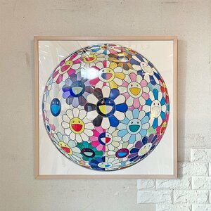 ◎ 村上隆 Takashi Murakami フラワーボール Flowerball (3D) 黄泉の国から アートポスター 78×78cm 額装品 259/300 サイン入り