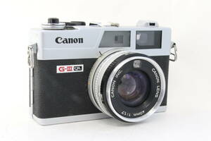 【動作品】CANON canonet QL17 G-Ⅲ 40mm F1.7 シルバー レンジファインダー フィルムカメラ 人気 シャッターOK