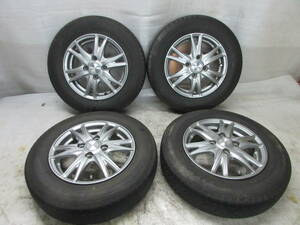 HOT STUFF Exceeder 13インチ 13x4.00B +43 4穴 PCD 100 ホットスタッフ アルミホイール Firestone FR10 ファイヤーストーン 145/80R13 