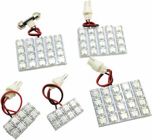 L282 ヴァンガード ACA33W LED ルームランプ 車種専用 5pcs 白 33系 VANGUARD 室内灯 GSA33W FLUX バンガード