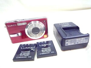 1000円スタート コンパクトデジタルカメラ LIMIX DMC-FX7 Panasonic LEICA 2.8-5.0 5.8-17.4 通電確認済み 充電器付 WHO DD1007