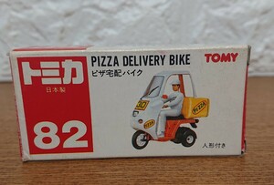 トミカ ミニカー 赤箱 日本製 82 ピザ宅配 バイク PIZZA DELIVERY BIKE トミー TOMY 