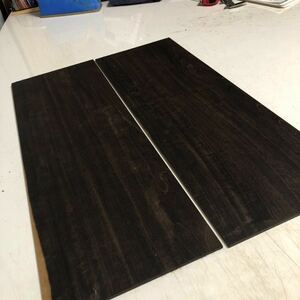 アフリカン ブラックウッド　薄板　2枚セット　美杢　578×195×5 80サイズ