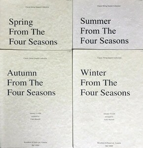 ヴィヴァルディ 四季 (パート譜セット) 輸入楽譜 VIVALDI The Four Seasons arranged by Carlo Martelli 洋書