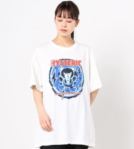 即決 未使用 21SS ヒステリックグラマー HYSTERIC GLAMOUR ファックベア FUCK BEAR オーバーサイズ Tシャツ 白色