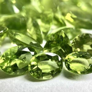 〔天然ペリドットおまとめ〕a 50ct 裸石 宝石 peridot jewelry ジュエリー ルース①