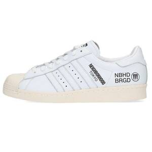 アディダス adidas ネイバーフッド 18SS SUPERSTAR NBHD F34156 28cm 伊勢丹ポップアップストア限定スーパースタースニーカー 中古 BS99