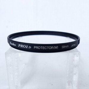 【送料無料】 Kenko ケンコー PRO1D PROTECTOR(W) プロテクター レンズフィルター 58mm USED /2404C