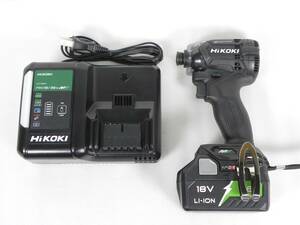 [R688]☆ほぼ未使用★HiKOKI 日立工機 コードレスインパクトドライバ 36V WH36DC バッテリー・充電器付