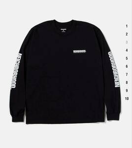 24SS　XLサイズ　ブラック　NH . TEE LS-1 　241PCNH-LT01　ネイバーフッド　NEIGHBORHOOD　