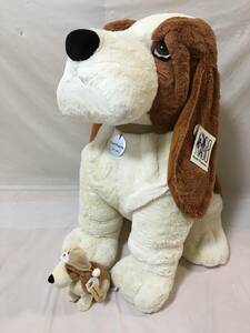 V215〇新品 72cm 特大 大きめ AURORA Hush Puppies ぬいぐるみ 犬 オーロラ ハッシュパピー 2体まとめ 1958 Edition Basset Hound/POM POM