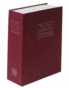 【vaps_7】えっ金庫!? 金庫だと気づかれない!本棚にスッポリ収納 辞書型金庫 《Lサイズ》 《レッド》 送込