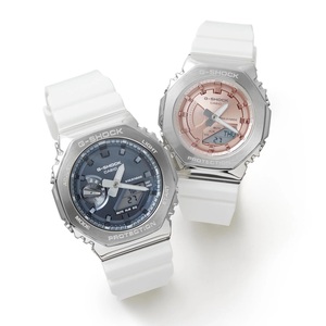 ペアウオッチ カシオCASIO G-SHOCK Gショック ジーショック GM-2100WS-7AJF×GM-S2100WS-7AJF【ペアボックス付き】